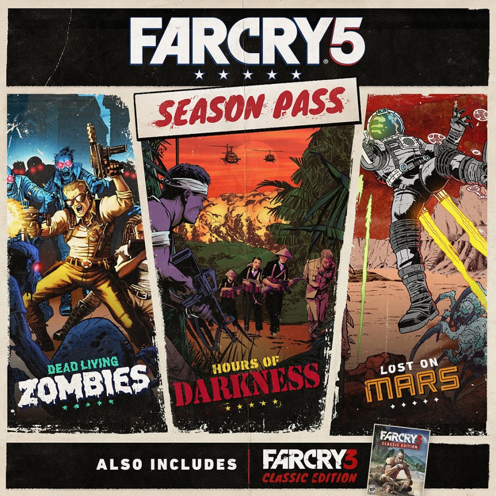 DLC Дополнение Far Cry 5 - Season Pass PlayStation 4 и PlayStation 5
DLC Дополнение Far Cry 5 - Season Pass PlayStation 4 и PlayStation 5