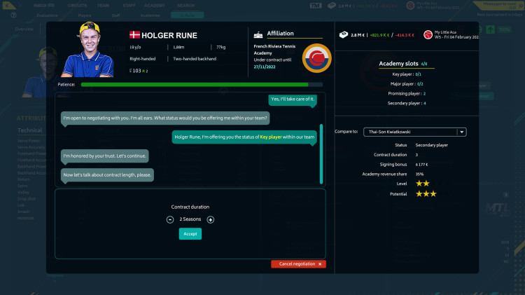 Tennis Manager 2022, Steam Gift