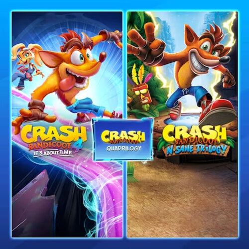 Игра Crash Bandicoot - набор Quadrilogy PlayStation 4 и PlayStation 5