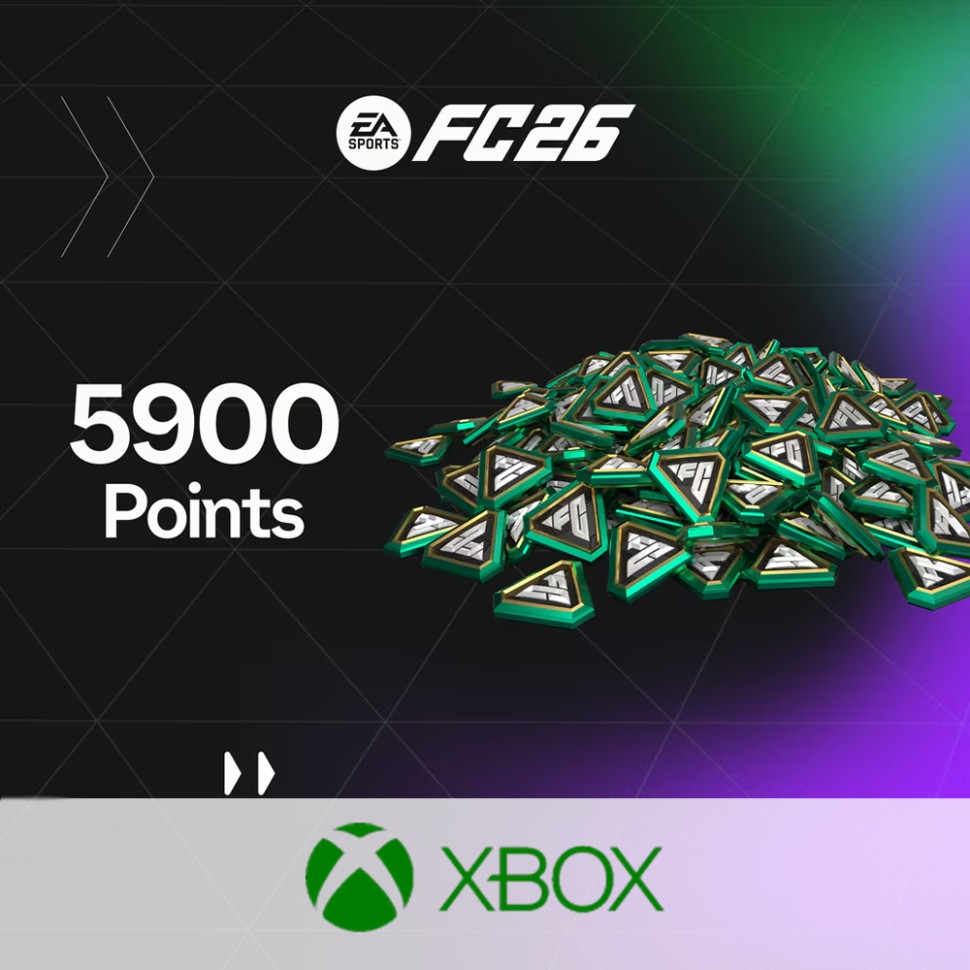 

Пополнение EA SPORTS FC 26 POINTS 5900 Xbox One / Series S / Series X