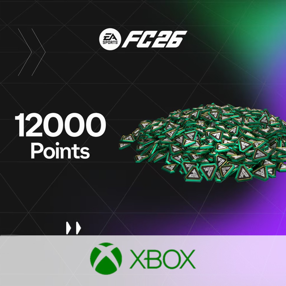 

Пополнение EA SPORTS FC 26 POINTS 12000 Xbox One / Series S / Series X