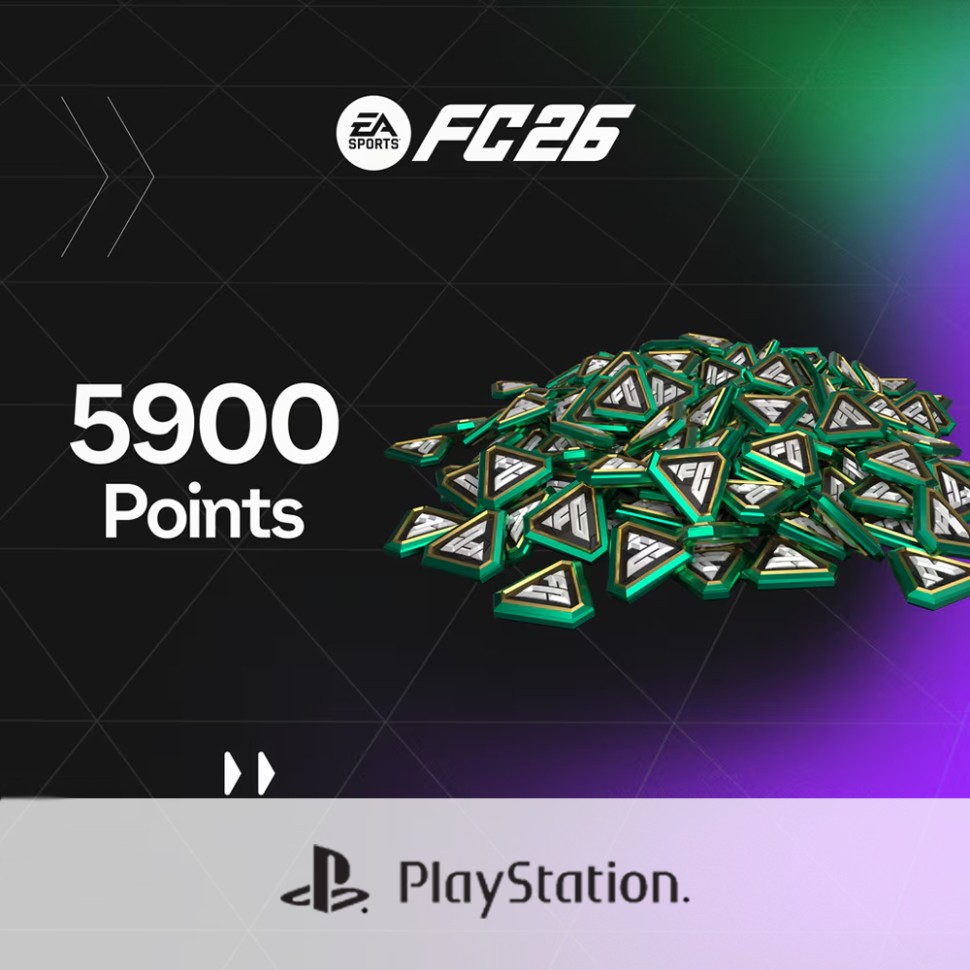

Пополнение EA SPORTS FC 26 POINTS 5900 PlayStation 4 и PlayStation 5