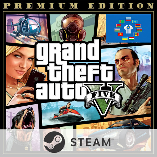 Игра Grand Theft Auto V Premium Edition GTA 5 Rockstar STEAM GIFT (Беларусь+СНГ)