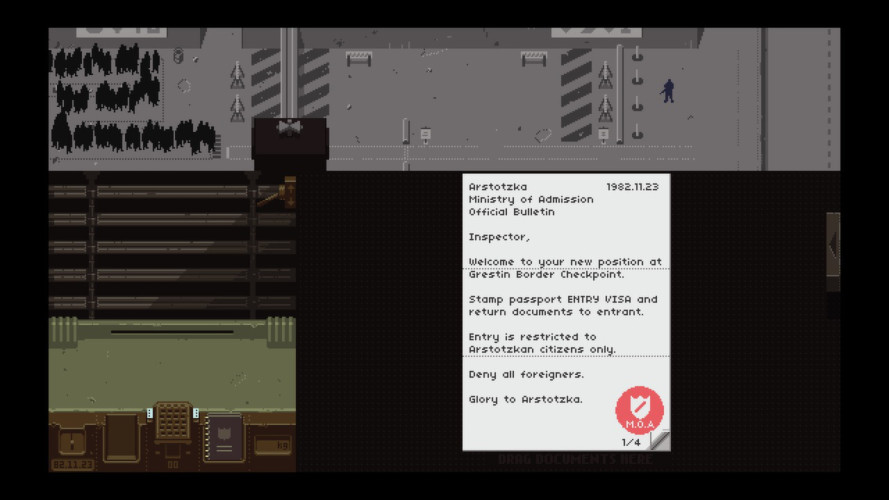 Papers, Please, Steam Gift