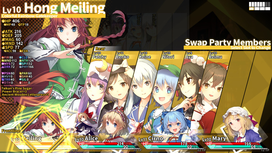 Labyrinth of Touhou Tri -The Dreaming Girls & The Mysterious Orbs-