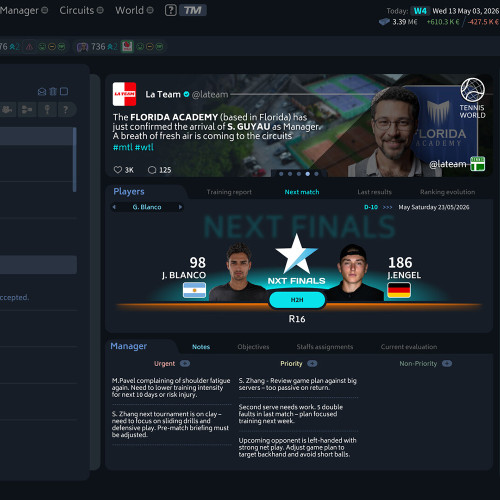 Игра Tennis Manager 26 для PC / ПК, активация в стим Steam для региона РФ / Россия цифровой ключ