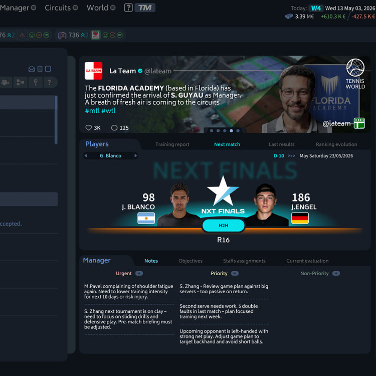Игра Tennis Manager 26 для PC / ПК, активация в стим Steam для региона РФ / Россия цифровой ключ