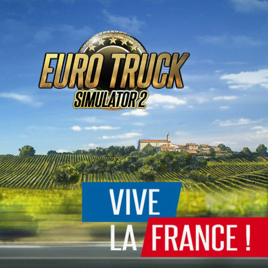 DLC Дополнение DLC Euro Truck Simulator 2-Vive la France для PC / ПК, активация в стим Steam для региона РФ / Россия цифровой ключ