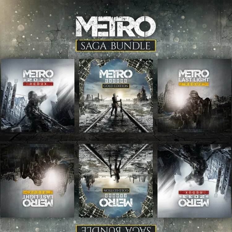 Metro Saga Bundle (Metro 2033 Redux, Metro Last Light Redux, Metro Exodus Gold Edition)