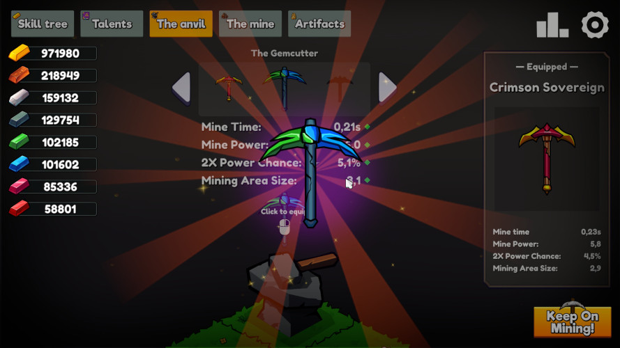 Keep on Mining!, Steam Gift