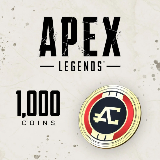 Пополнение APEX LEGENDS 1000 COINS, Steam и EA APP, GLOBAL, монеты Апекс коинс для РФ (Россия)