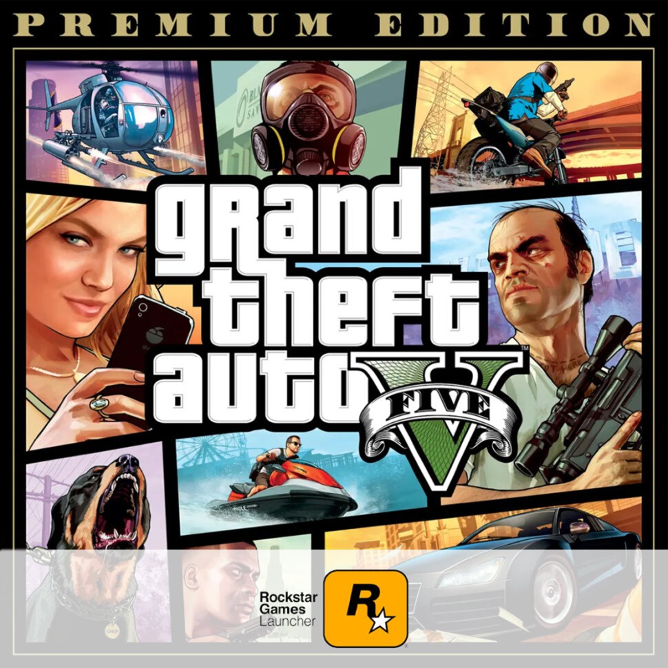 

Игра Grand Theft Auto V GTA 5 Premium Edition Rockstar Games Social Club цифровой ключ, Русские субтитры и интерфейс
