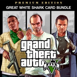Grand Theft Auto V Premium Edition &amp; Great White Shark Card Bundle